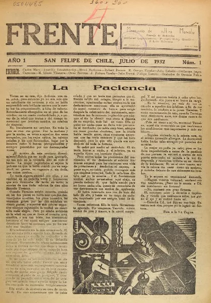Frente : mensuario de cultura marxista.