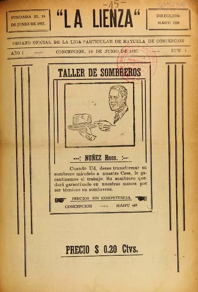 La Lienza órgano oficial de la Liga Particular de Rayuela.