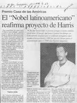 El "Nobel latinoamericano" reafirma proyecto de Harris  [artículo].