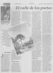 El valle de los poetas  [artículo] Patricia Espinosa.
