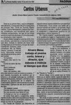 "Cantos urbanos"  [artículo] Juan Mihovilovic.