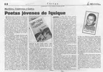 Poetas jóvenes de Iquique  [artículo] Juvenal J. Ayala.