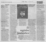 El registro fantástico  [artículo] Ramiro Rivas.