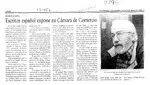 Escritor español expone en Cámara de Comercio  [artículo].