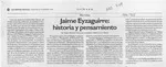 Jaime Eyzaguirre, historia y pensamiento  [artículo] Sergio Martínez Baeza.