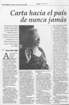 Carta hacia el país de nunca jamás  [artículo] Stella Díaz Varín.