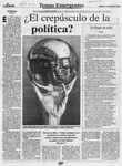 ¿El crepúsculo de la política?  [artículo] Raúl Madrid Meza.
