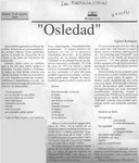 "Osledad"  [artículo] Gabriel Rodríguez.
