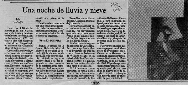 Una noche de lluvia y nieve  [artículo] F. V.