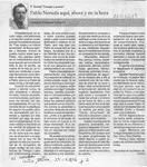 Pablo Neruda aquí, ahora y en la hora  [artículo] Leonardo Villarroel Lobos.