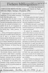 Fichero bibliográfico  [artículo] Carlos René Ibacache I.