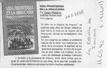 Vida fronteriza en la araucanía  [artículo].
