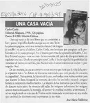 Una casa vacía  [artículo] Ana María Valdivieso.