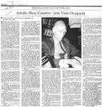 Adolfo Bioy Casares, una vida ocupada [entrevista]. [artículo] :
