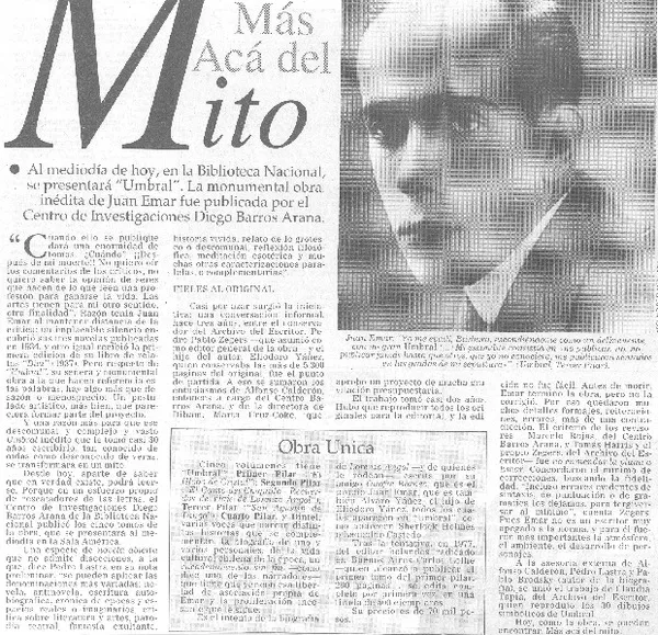Más acá del mito  [artículo].