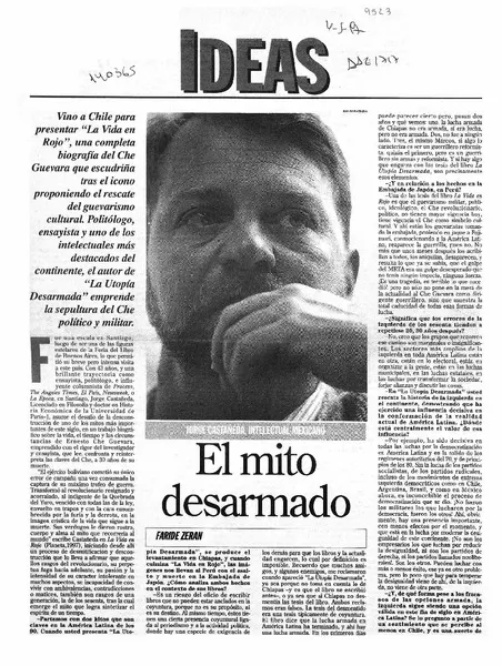 El mito desarmado  [artículo] Faride Zerán.