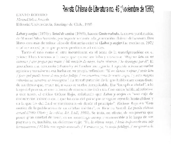 Canto rodado  [artículo] Marcelo Pellegrini.