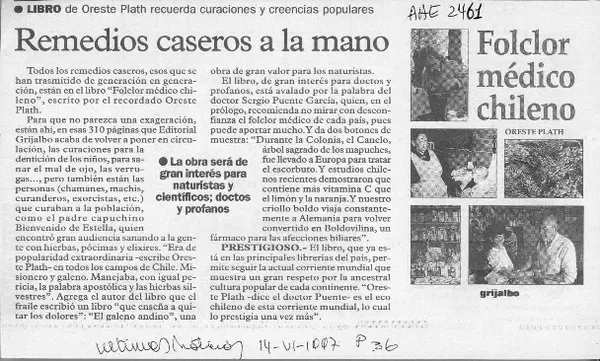 Remedios caseros a la mano  [artículo].