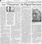 Las "Memorias" de Miguel Serrano  [artículo] Filebo.