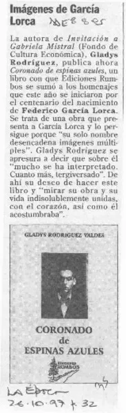 Imágenes de García Lorca  [artículo].