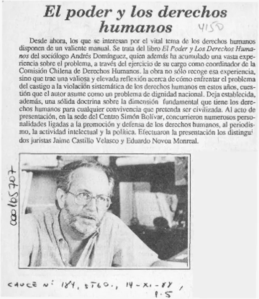 El Poder y los derechos humanos  [artículo].