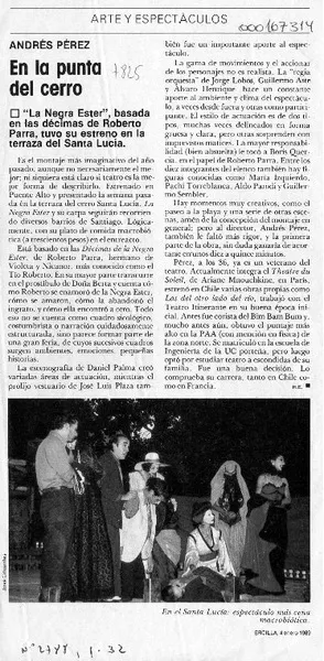 En la punta del cerro  [artículo] H. E.