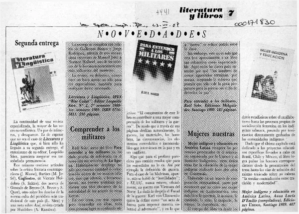 Comprender a los militares  [artículo].