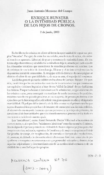 Crítica literaria  [artículo] Antólogo.