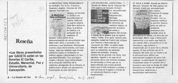 Reseña  [artículo].