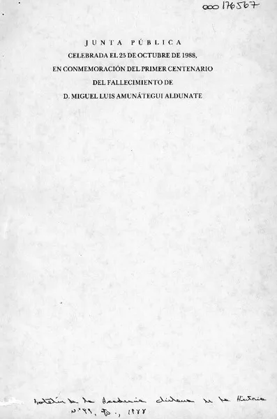 Miguel Luis Amunátegui y las cuestiones de límites  [artículo] José Miguel Barros Franco.