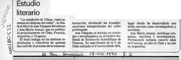 Estudio literario  [artículo].