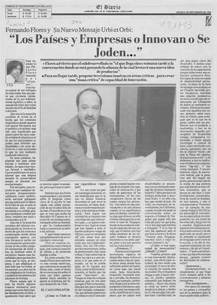 "Los países y empresas o innovan o se joden -- "  [artículo] F. V. D.