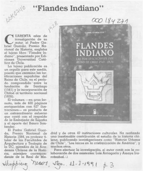 "Flandes indiano"  [artículo].