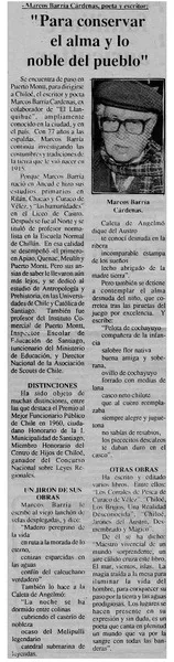 "Para conservar el alma y lo noble del pueblo"  [artículo].