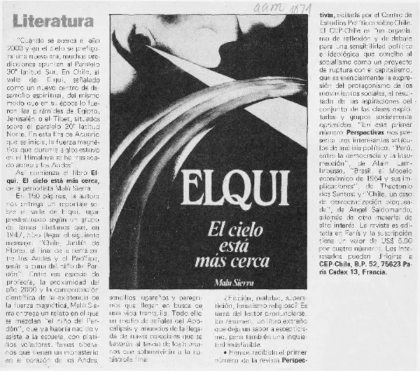 Elqui, el cielo está más cerca  [artículo].