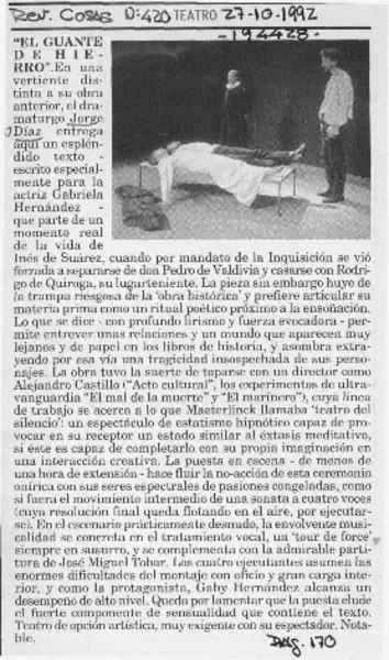 Teatro  [artículo] Pedro Labra.