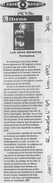 Los otros derechos humanos  [artículo] M. M. P.