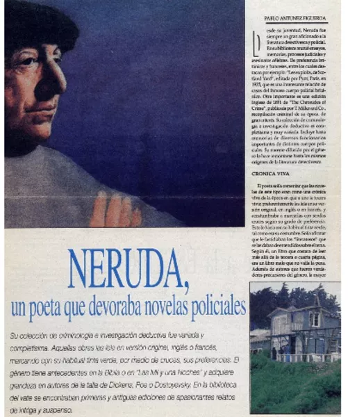 Neruda, un poeta que devoraba novelas policiales  [artículo] Pablo Antúnez Figueroa.