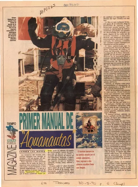Primer manual de "Aquanautas"  [artículo] Carmen Luz Ibarra.