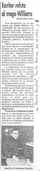 "Guardo las vivencias como tesoros, después las escribo"  [artículo] Leandro Muñoz Caro.