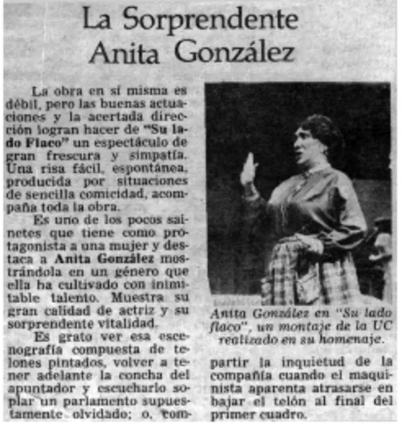La Sorprendente Anita González  [artículo].