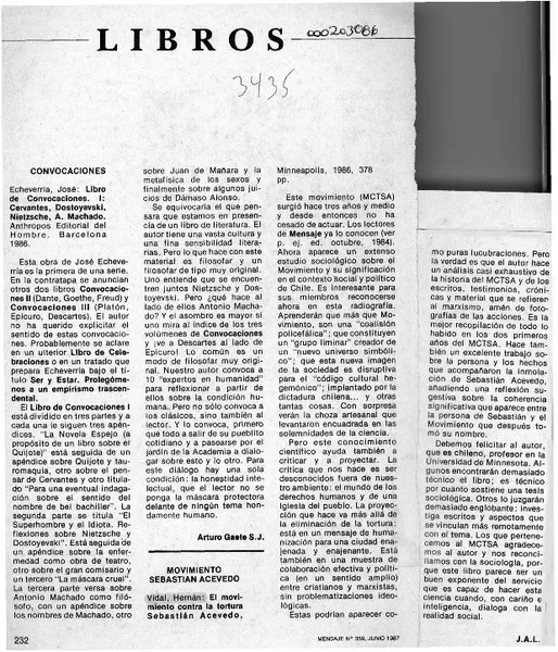 Libros  [artículo] J. A. L.