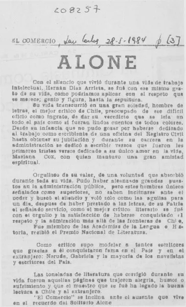 Alone  [artículo].