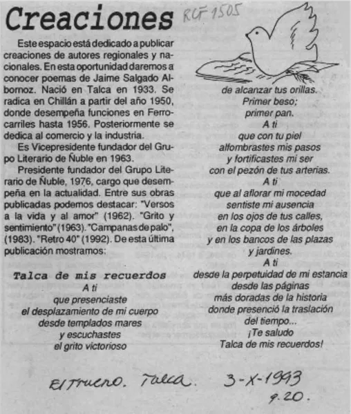 Creaciones  [artículo].