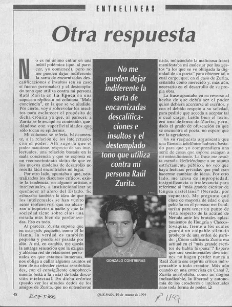 Otra respuesta  [artículo] Gonzalo Gontreras.