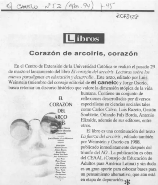 Corazón de arcoiris, corazón  [artículo].