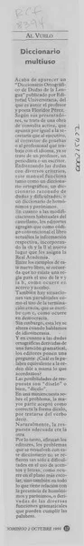 Diccionario multiuso  [artículo].