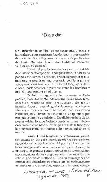Día a día  [artículo] A. Bresky.