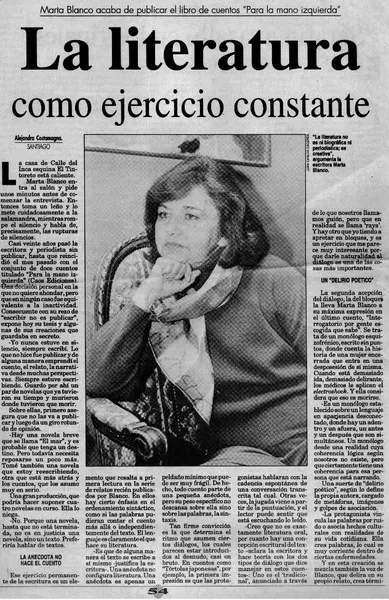 La literatura como ejercicio constante  [artículo] Alejandra Costamagna.