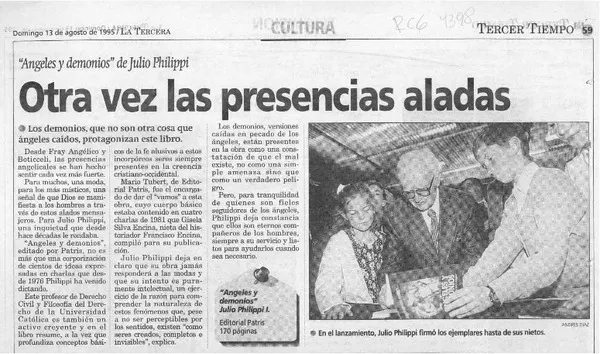 Otra vez las presencias aladas  [artículo].